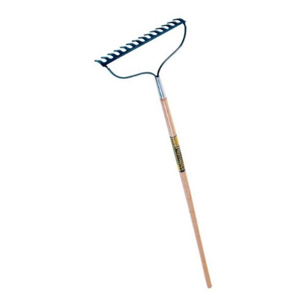 Gardenware 13.7 in. 14 Tine Professional Bow Rake GA338253